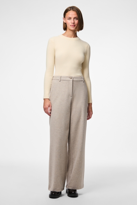 Pieces grijze dames broek | Model