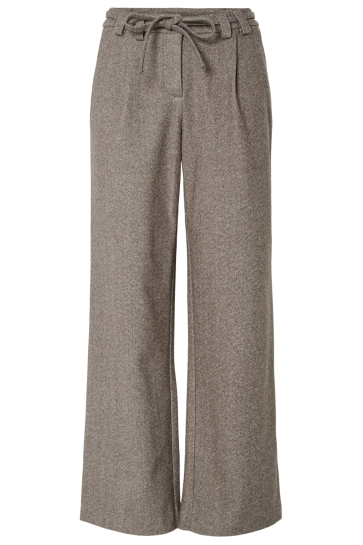 Pieces PCRILEY MW PANTS 17161590 Hot Fudge/Melange