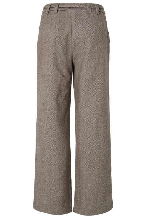 Pieces bruine dames broek | Achteraanzicht