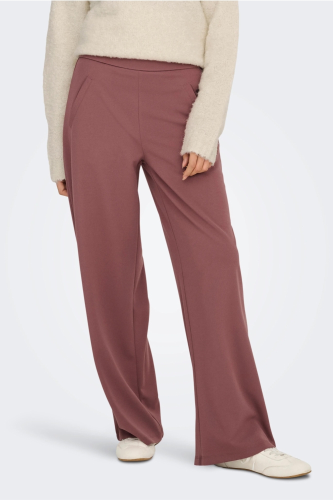 Jacqueline de Yong roze dames broek | Model vooraanzicht