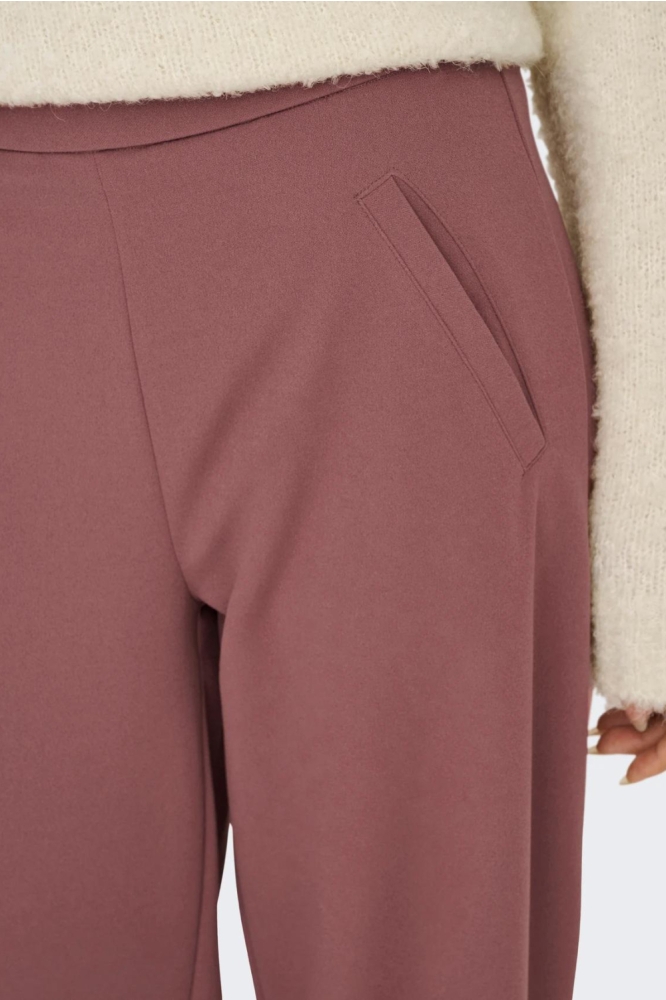 Jacqueline de Yong roze dames broek | Close up