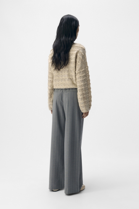 Object grijze dames broek | Model