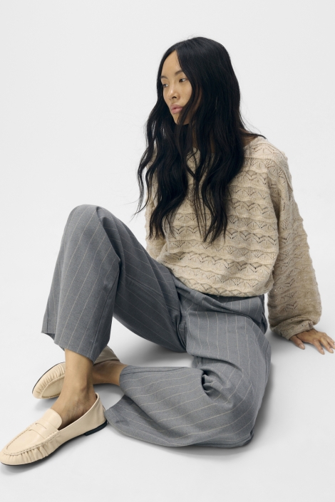 Object grijze dames broek | Model