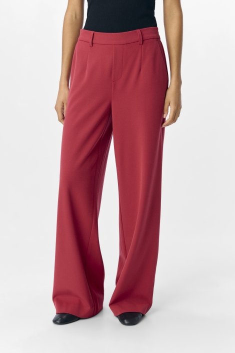 Object roze dames broek | Model vooraanzicht