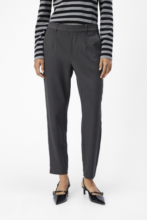 Object grijze dames broek | Model vooraanzicht