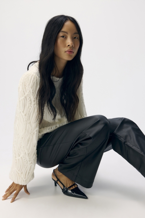 Object zwarte dames broek | Model