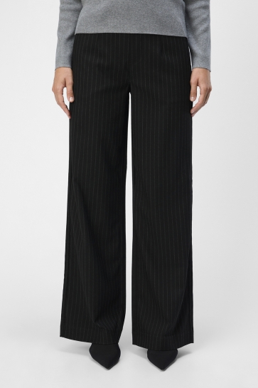 Object OBJLISA WIDE PANT AOP NOOS 23040544 BLACK/GREY