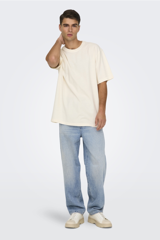 Only & Sons blauwe heren jeans | Model vooraanzicht