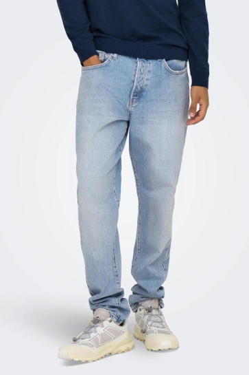 Only & Sons ONSYOKE TAPERED LB 9684 DOT DNM NOO 22029684 Light Blue Denim