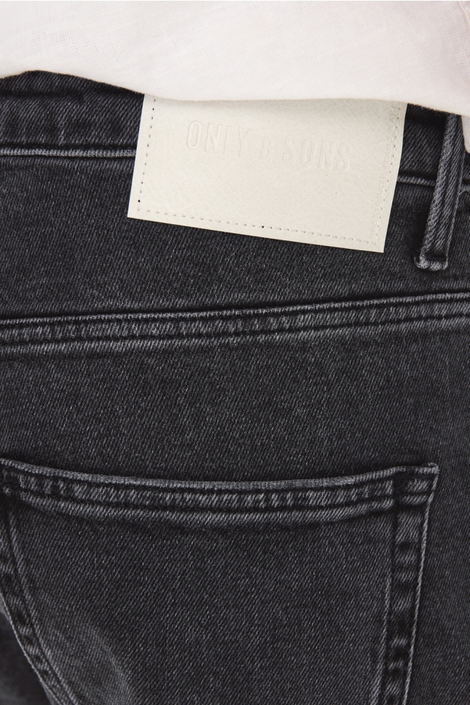 Only & Sons zwarte heren jeans | Close up