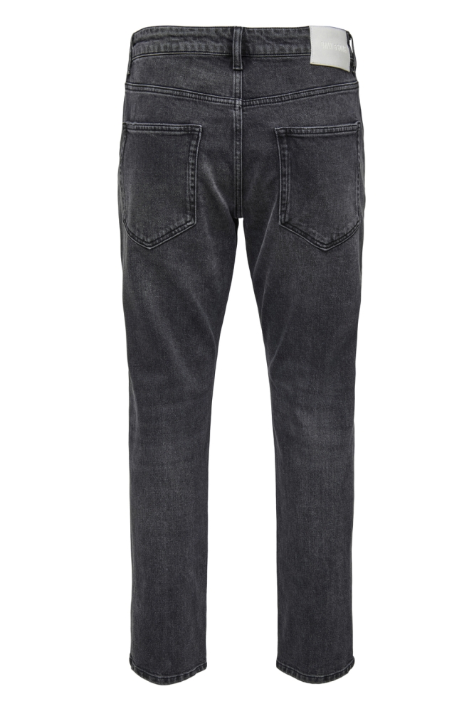 Only & Sons zwarte heren jeans | Achteraanzicht