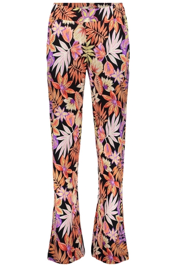 Geisha Broek BRITT JERSEY BROEK MET PRINT 51101 60 Pr.01 Coral/Purple