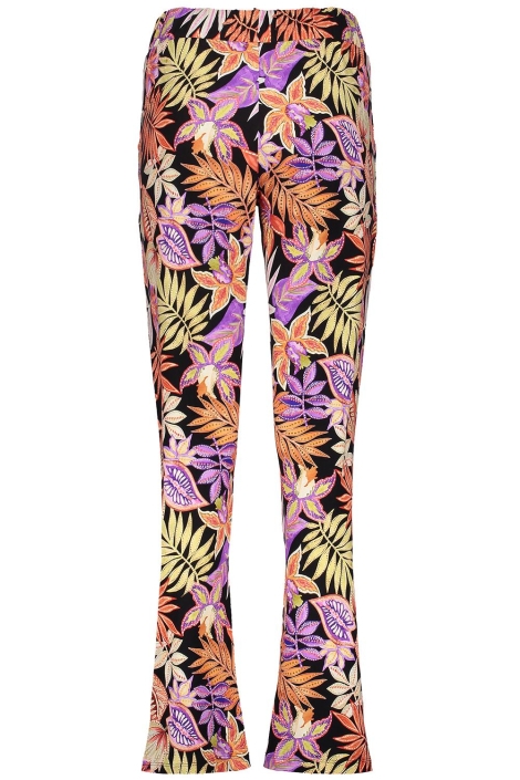 Geisha blauwe dames broek | Achteraanzicht