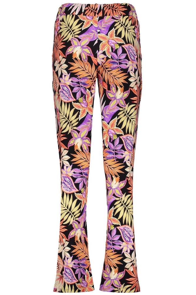 Geisha blauwe dames broek | Achteraanzicht