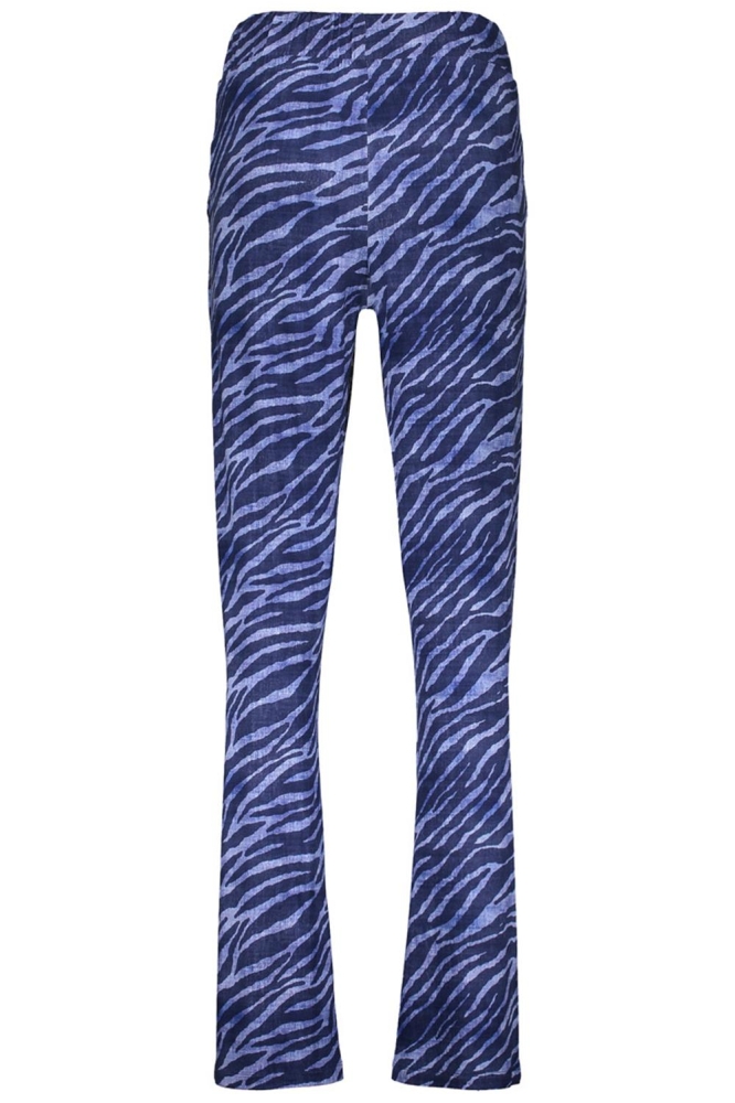 Geisha blauwe dames broek | Achteraanzicht