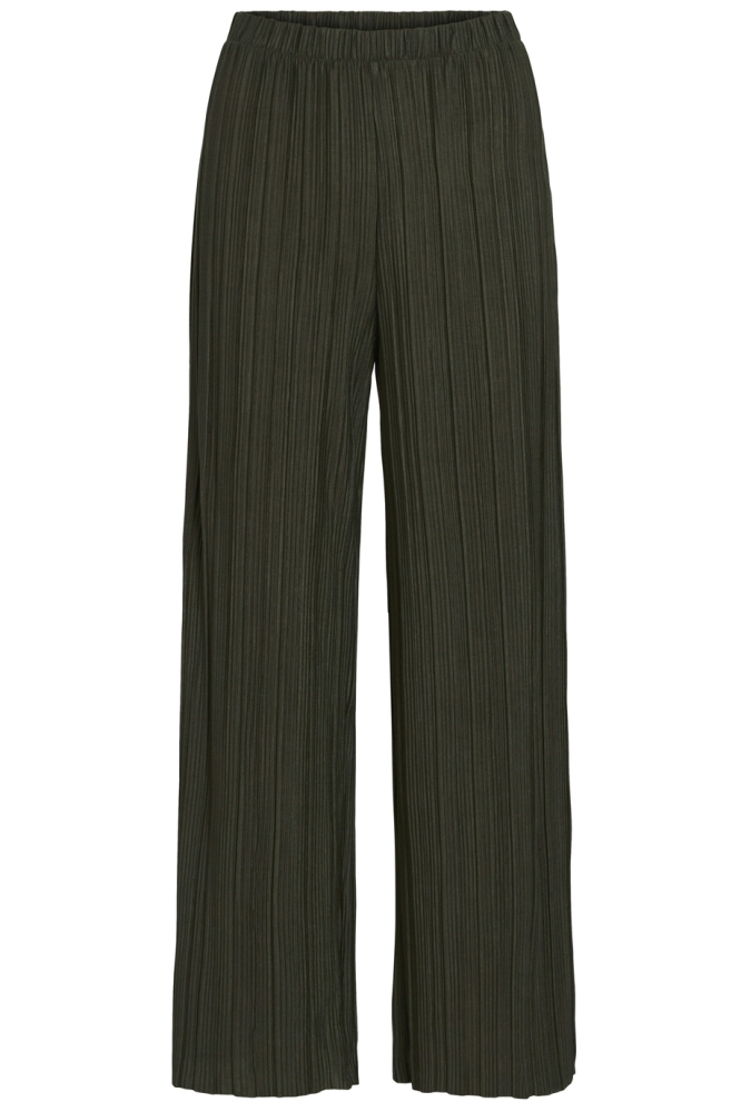 Vila groene dames broek | Vooraanzicht