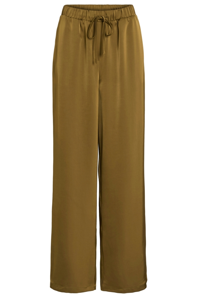 Vila groene dames broek | Vooraanzicht