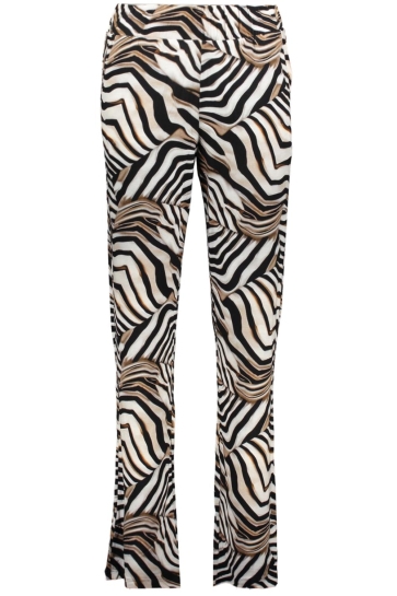 Geisha Broek BRITT BROEK MET PATROON 51426 60 000010 OFF-WHITE/BLACK