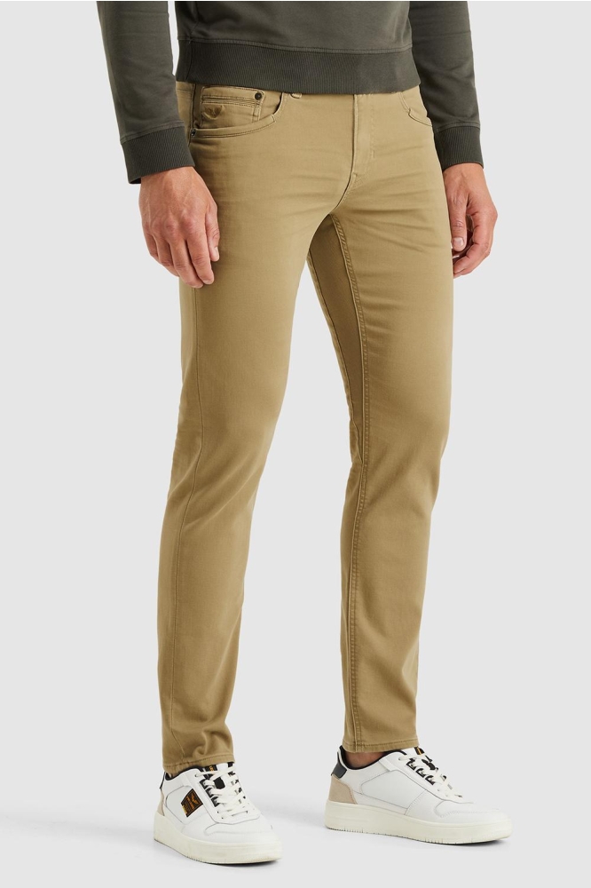 PME legend taupe heren broek | Model zijaanzicht