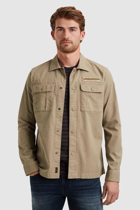 PME legend groene heren overhemd | Model vooraanzicht