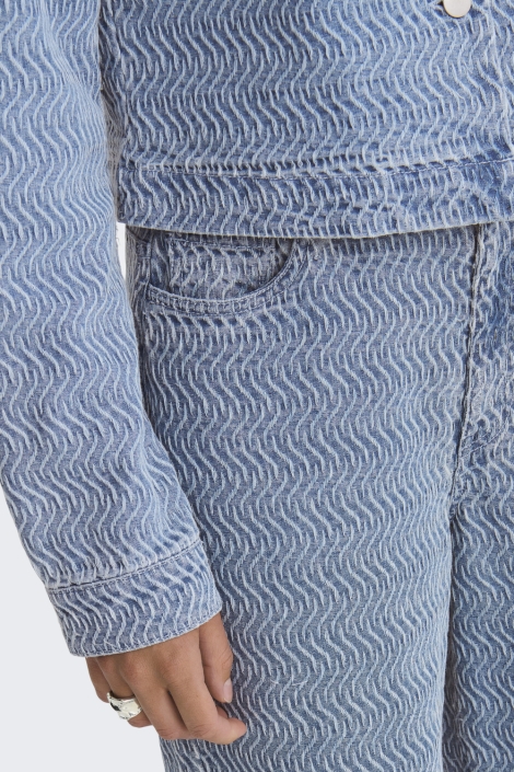 Jacqueline de Yong blauwe dames jeans | Close up