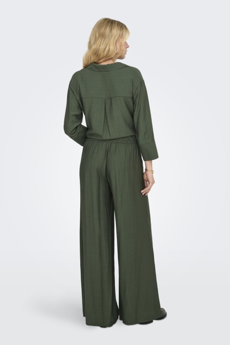 Jacqueline de Yong groene dames broek | Model