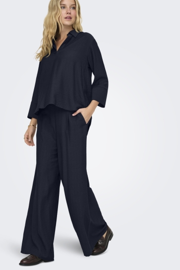 Jacqueline de Yong jdypepper mw palazzo pant wvn dia Blauw