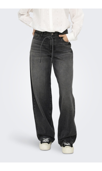ONLGIANNA MW STRAIGHT DNM DOT980 NO 15347094 Washed Black
