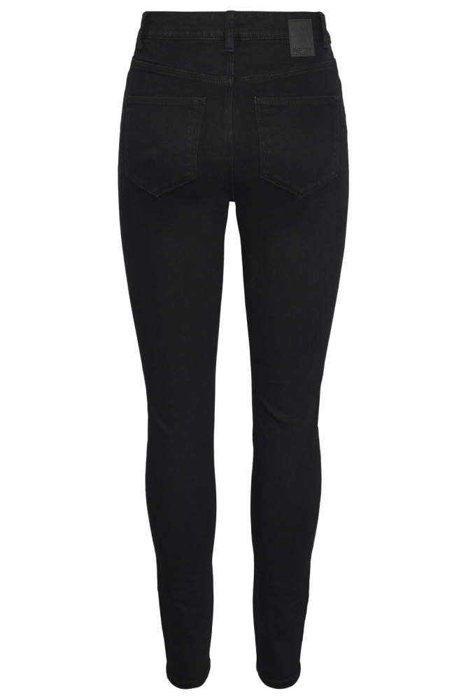 Pieces zwarte dames jeans | Achteraanzicht