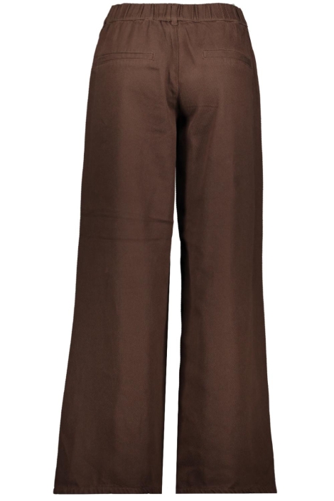 Pieces bruine dames broek | Achteraanzicht