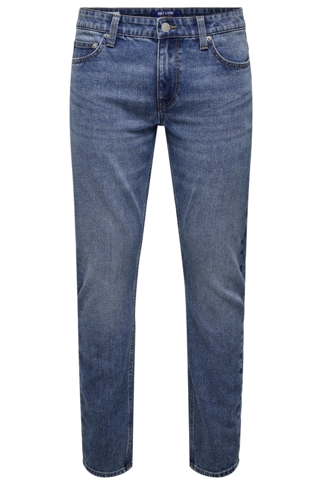 Only & Sons blauwe heren jeans | Vooraanzicht
