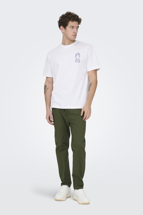 Only & Sons groene heren broek | Model