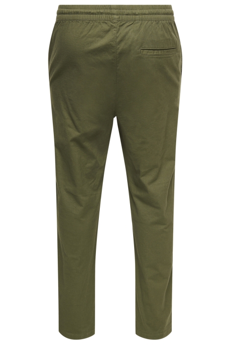 Only & Sons groene heren broek | Achteraanzicht
