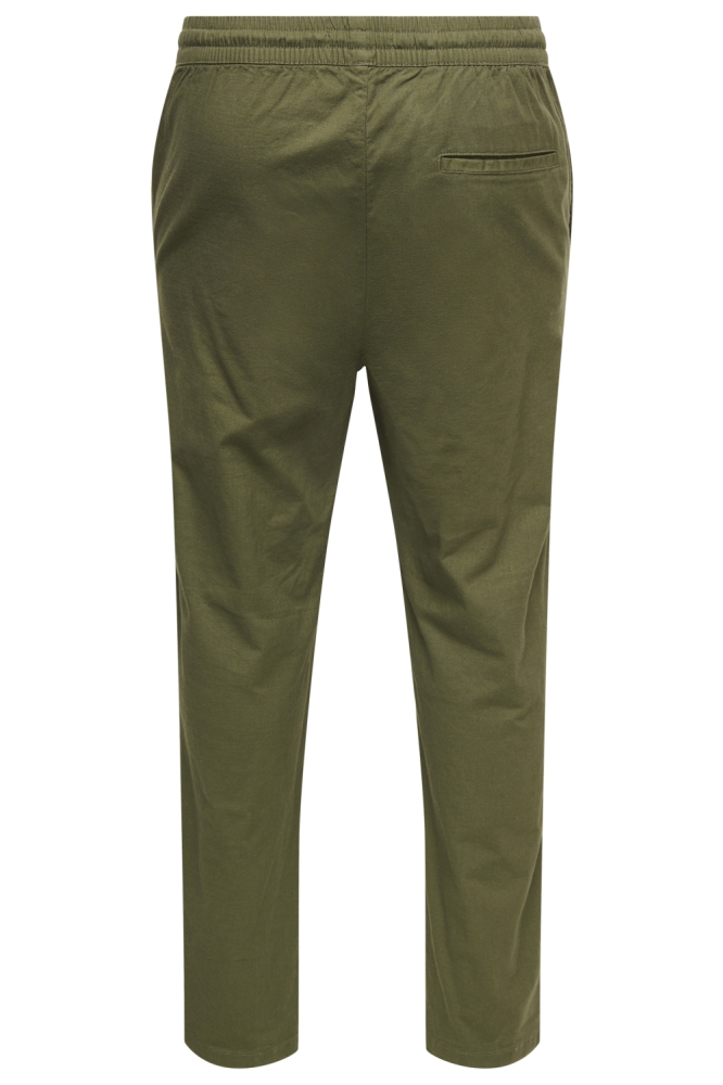 Only & Sons groene heren broek | Achteraanzicht