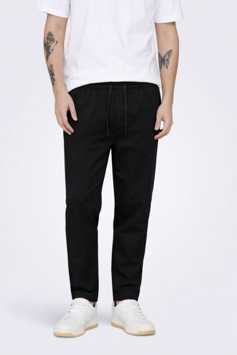 Only & Sons zwarte heren broek | Model