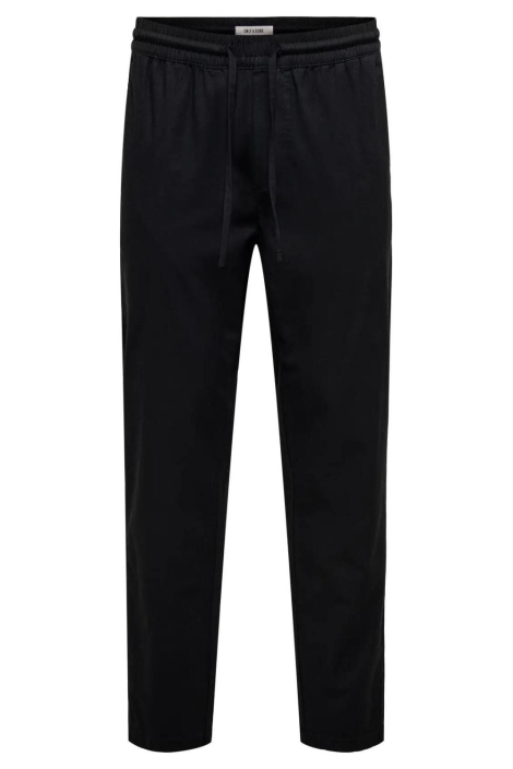 Only & Sons zwarte heren broek | Vooraanzicht