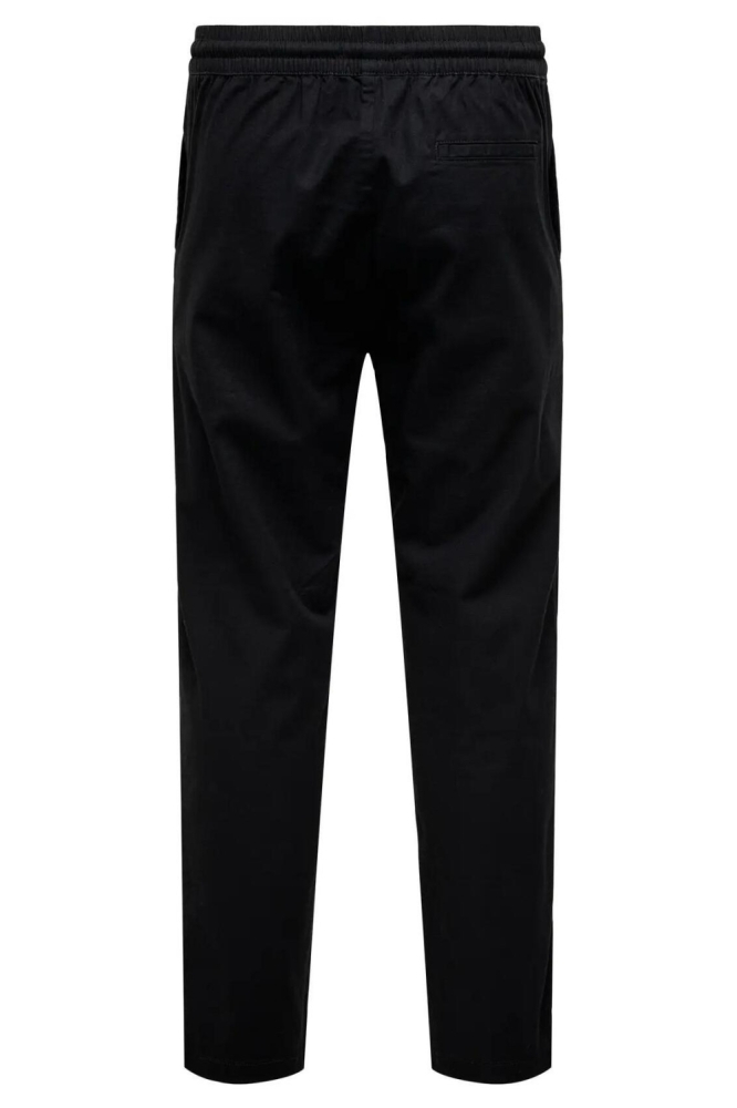 Only & Sons zwarte heren broek | Achteraanzicht