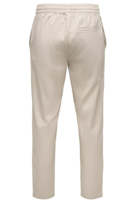 Only & Sons beige heren broek | Achteraanzicht