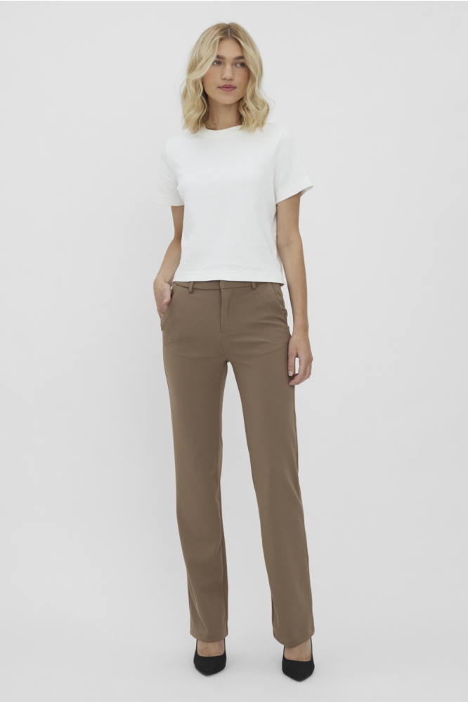 Vero Moda taupe dames broek | Model