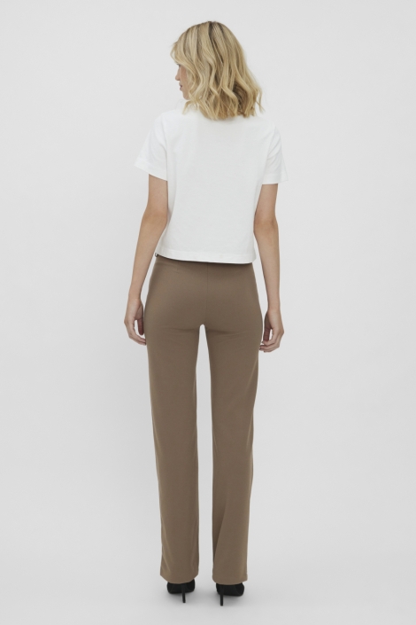 Vero Moda taupe dames broek | Model