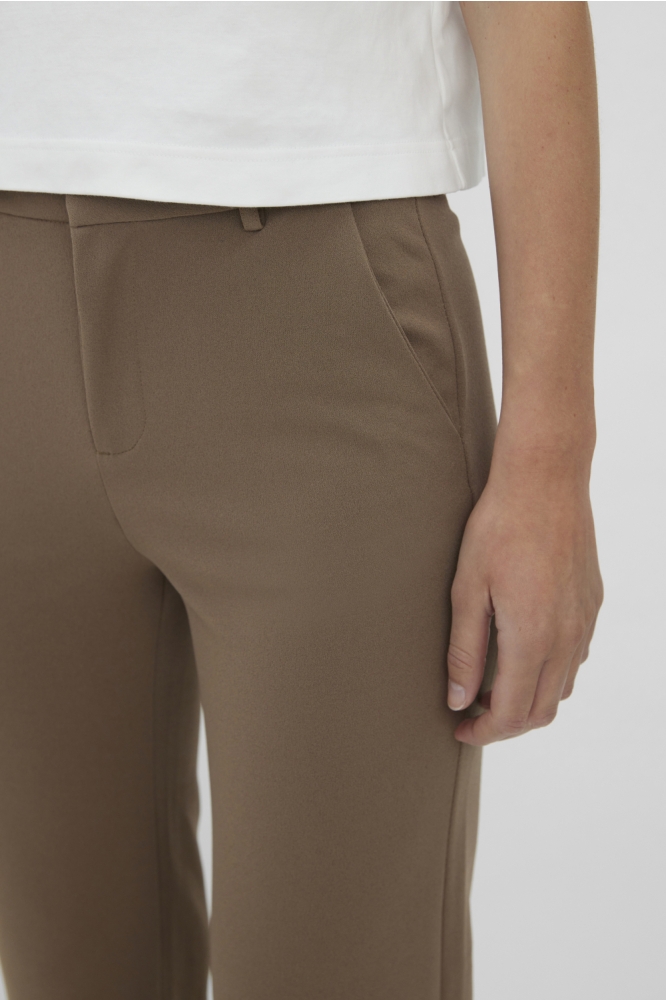 Vero Moda taupe dames broek | Close up
