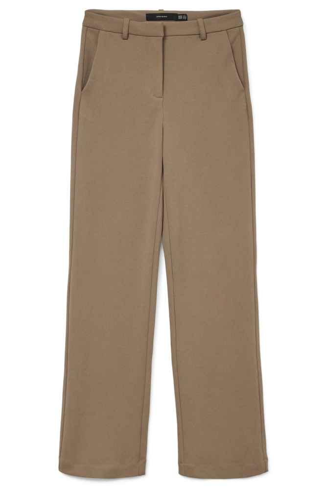 Vero Moda taupe dames broek | Vooraanzicht