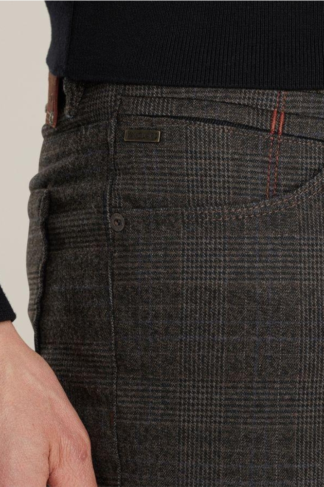 Vanguard bruine heren broek | Close up