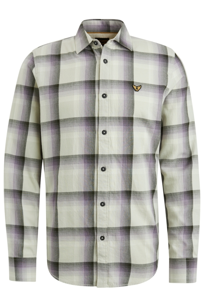 PME legend beige heren overhemd | Vooraanzicht