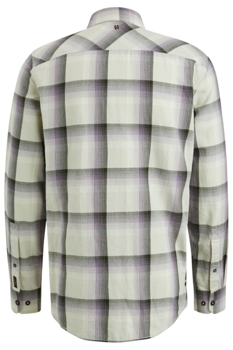 PME legend beige heren overhemd | Achteraanzicht