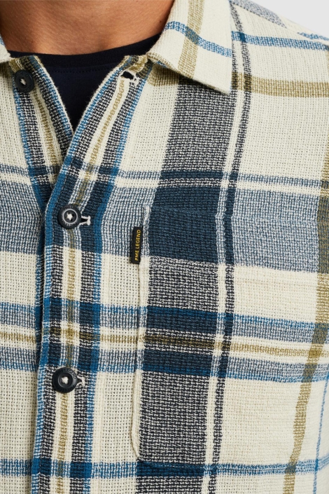 PME legend beige heren overhemd | Close up