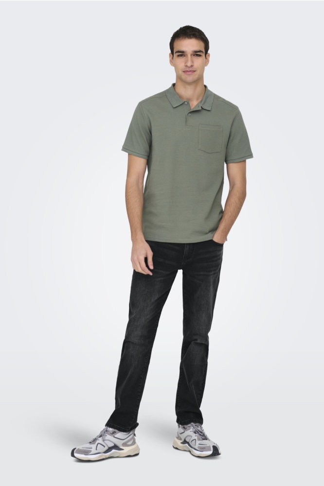 Only & Sons zwarte heren jeans | Model