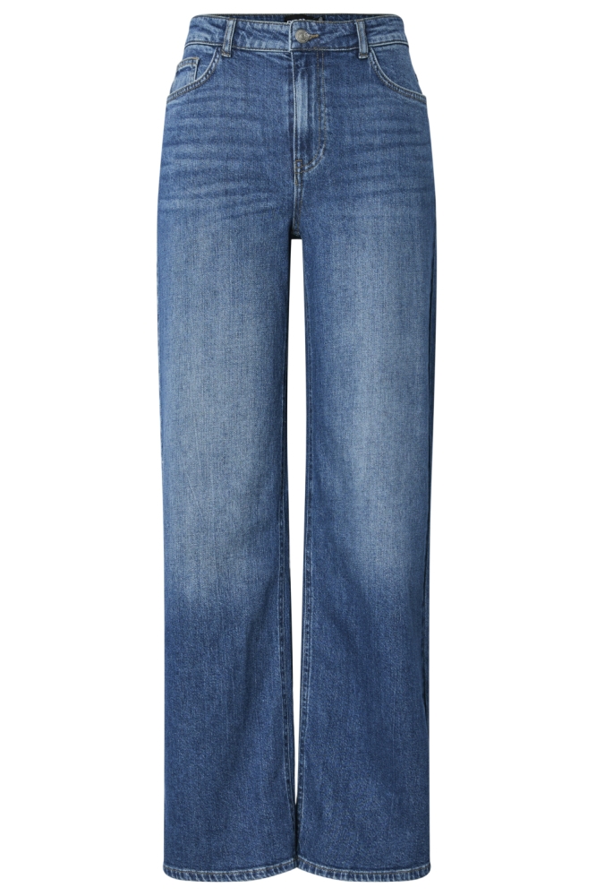 Pieces blauwe dames jeans | Vooraanzicht