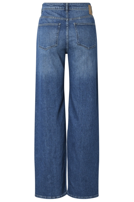 Pieces blauwe dames jeans | Achteraanzicht