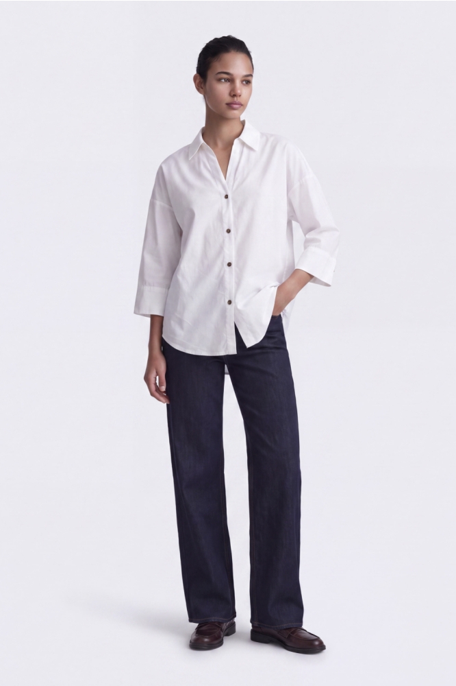 Only blauwe dames jeans | Model vooraanzicht
